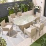 Norfolk & Co Garden Hepburn 6 Seater Oval Dining Set