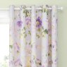 D&D Flourette Lilac Ready Made Curtains close up