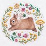 Emillie Ferris Embroidery Notecards Rabbit