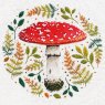 Emillie Ferris Embroidery Notecards mushrooms