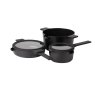 Luxe Luxe All-In-One Black Cookware Set