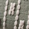 Summer Sage Braid Outdoor Cushion close up