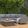 Bermuda Dark Casual Corner Set with Benches