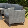 Bermuda Dark Casual Corner Set with Chairs