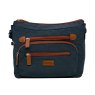Spirit Spirit Navy and Tan Multi Pocket Crossbody Bag
