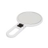 Alice Wheeler Soft Touch Folding Mirror White unfolded