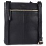 Ashwood Leather Chester Black Crossbody Bag close up