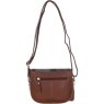 Ashwood Leather Harris Tweed Tan Macleod Saddle Crossbody Bag Reverse