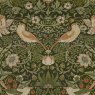 William Morris At Home Strawberry Thief Nettle Curtains fabric swatch