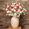 Zelly Crochet Strawberry Flower in arrangement