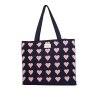Zelly Heart Woven Tote Bag Large