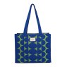 Zelly Woven Bag Blue Abstract Medium