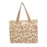 Zelly Woven Tote Animal Natural Large