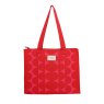 Zelly Woven Tote Red Medium