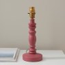 Endon Endon Pink Clay Bilbury Lamp & 20cm Apricot Orange Zigzag Shade