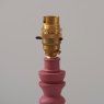 Endon Endon Pink Clay Bilbury Lamp & 20cm Apricot Orange Zigzag Shade