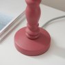 Endon Endon Pink Clay Bilbury Lamp & 20cm Apricot Orange Zigzag Shade