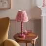 Endon Endon Pink Clay Higgledy Lamp & 25cm Coral Pink Ikat Shade