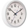ACCTIM Acctim Bromham Silver 20cm Non Ticking Wall Clock