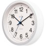 ACCTIM Acctim Bromham Silver 20cm Non Ticking Wall Clock