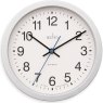 ACCTIM Acctim Bromham Silver 20cm Non Ticking Wall Clock