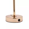 Widdop Hestia Crystal USB LED Touch Table Lamp Gold Base USB input