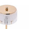 Widdop Hestia Crystal USB LED Touch Table Lamp Gold Base detail