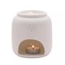 Widdop Hestia White Ceramic Pin Hole Oil Burner Holder in use