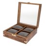 Widdop Harvey Makin Wooden 4 Watch Box open