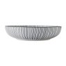 Mikasa Mikasa Black Stripe Pasta Bowl