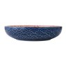 Mikasa Mikasa Blue Arched Pattern Pasta Bowl