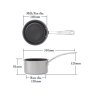 Stellar Eclipse 14cm Milk Pan 1L Non-stick dimension