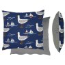 Style Seagulls Cushion Navy full view