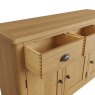 Hastings 3 Door Sideboard In Oak white background