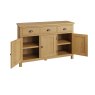 Hastings 3 Door Sideboard In Oak white background