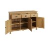 Hastings 3 Door Sideboard In Oak white background