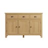Hastings 3 Door Sideboard In Oak white background
