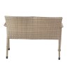 Stella 2 Seater Rattan Bench white background