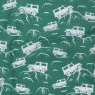 Eco Chic Green Insulated Lunch Bag fabric close up