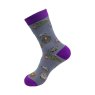 Eco Chic Lilac Cute Sheep Bamboo Socks 4-8