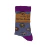 Eco Chic Lilac Cute Sheep Bamboo Socks 4-8 in packaging