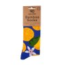 Eco Chic Blue Lemon Bamboo Socks 4-8 in packaging