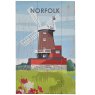 Zippy & George Norfolk Windmill & Poppies Plaques Large