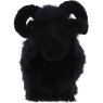 Ashwood Leather Wool Sheep Black facing forward