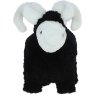 Ashwood Leather Wool Sheep Curly Black facing forward