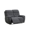 Keswick 2 Seater Power Recliner Sofa In Dark Grey white background