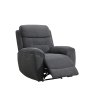 Keswick Power Recliner Chair In Dark Grey white background