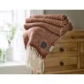 The Lyndon Company Moorland Wool Throw Russet lifestyle