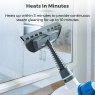 Tower Handheld Steam Cleaner heats up within 3 mins