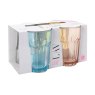 Lav Aras Pastel Set Of 4 Glasses in packging